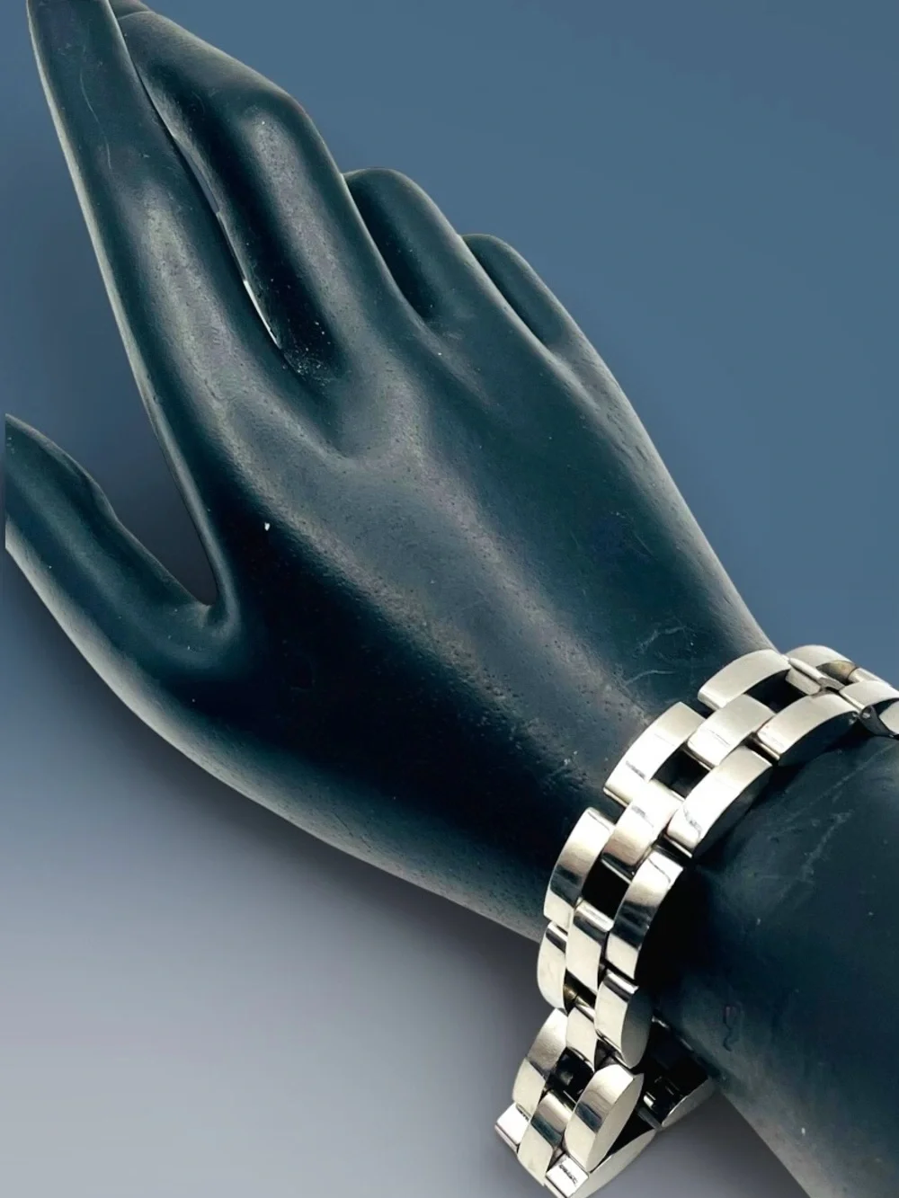 Men’s Stainless Steel Watch Link Style Chain Bracelet Substantial Statement